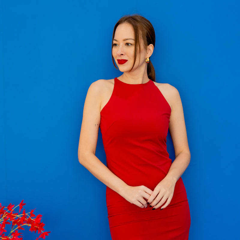 Lion Dance Series - Ladies Cheongsam in Red by Le Petit Society — image 2