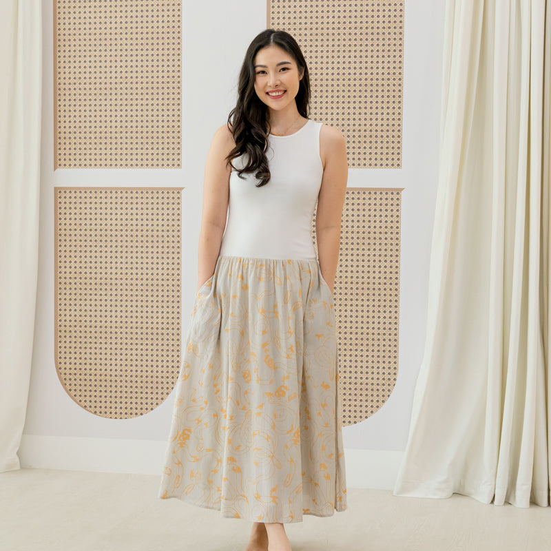 Zodiac Series - Ladies Tank Dress in White by Le Petit Society