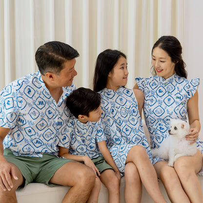 Heritage Series - Ladies Cheongsam in Porcelain Motif by Le Petit Society — image 5