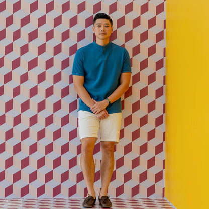 Polo Series - Men’s Polo Shirt in Blue by Le Petit Society — image 8