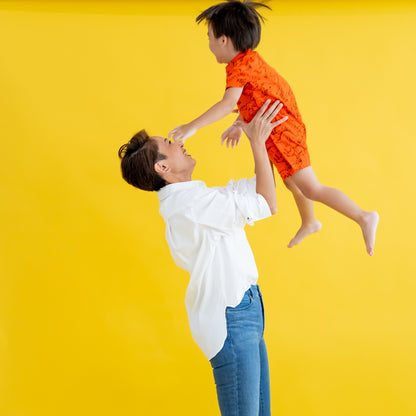 Mama & Mini in Ladies Cotton White Shirt by Le Petit Society — image 7