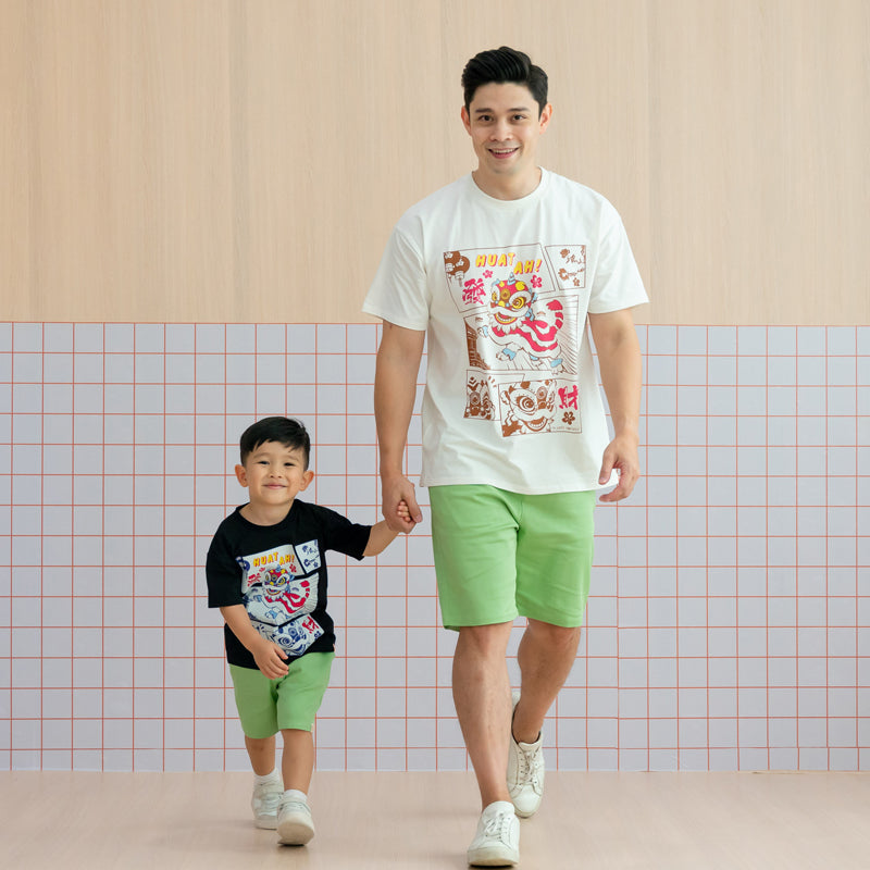 Men's Bermuda in Tea Green by Le Petit Society