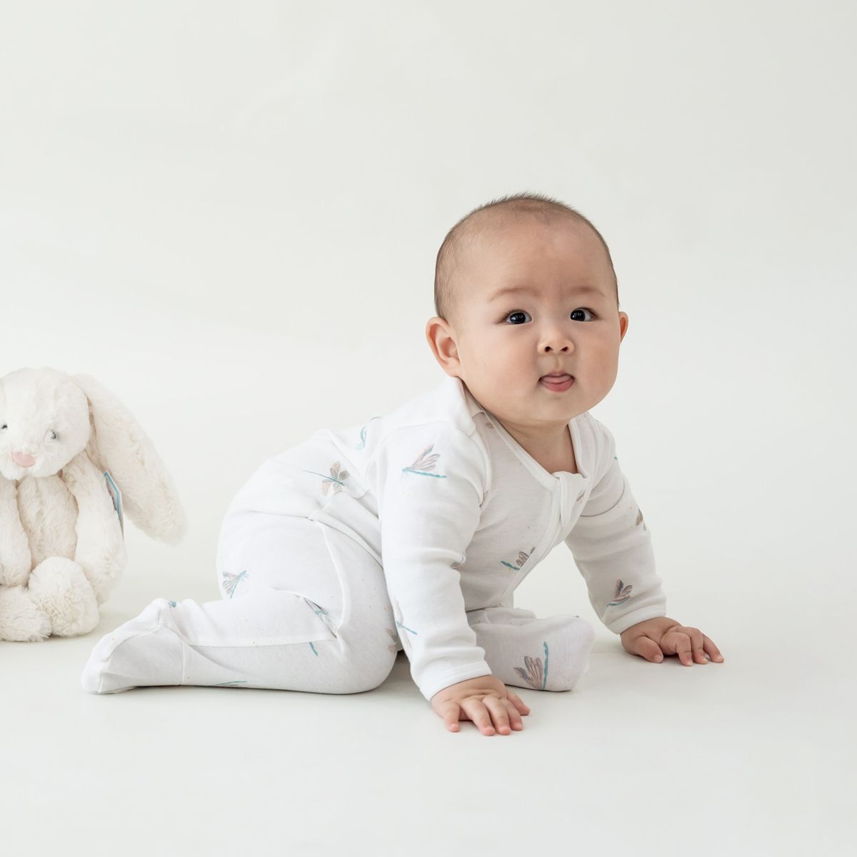 Little Milestones Baby Boy Set in Cerulean Breeze by Le Petit Society — image 2