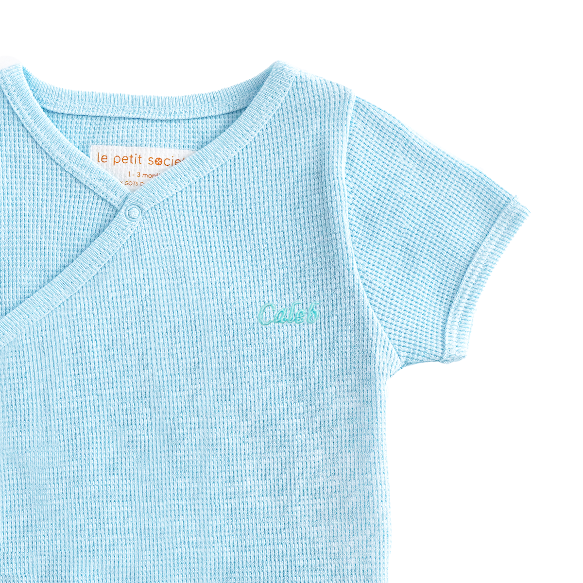 Little Milestones Baby Boy Set in Cerulean Breeze by Le Petit Society — image 12