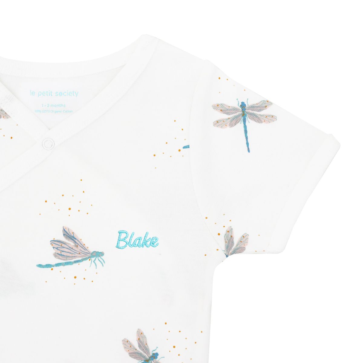 Little Milestones Baby Boy Set in Cerulean Breeze by Le Petit Society — image 5