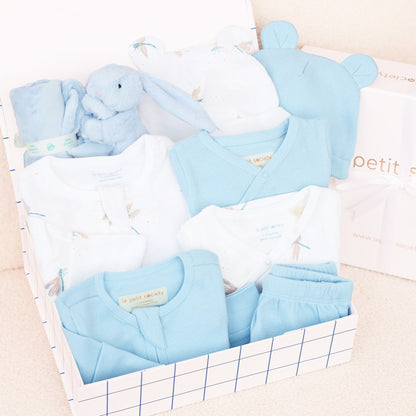Little Milestones Baby Boy Set in Cerulean Breeze by Le Petit Society — image 19