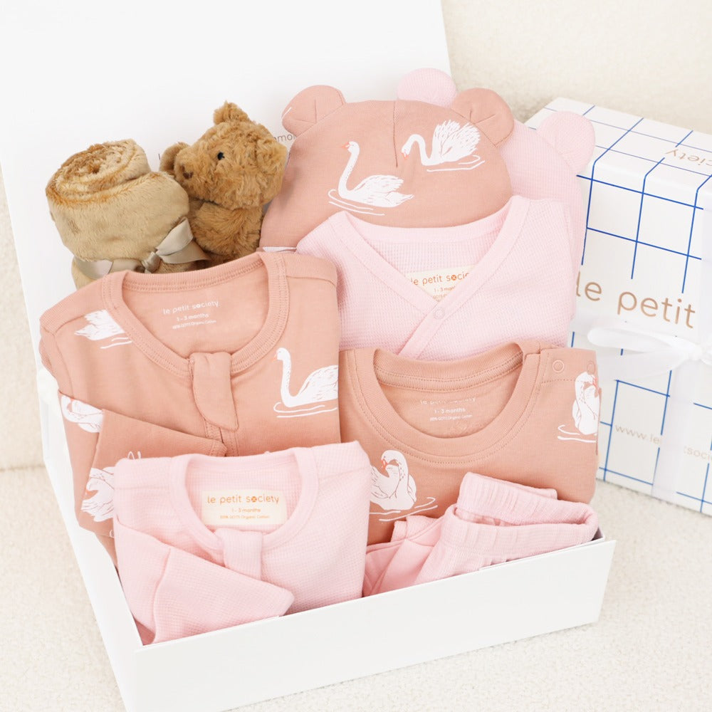 Little Milestones Baby Girl Set - Daydream in Pink by Le Petit Society — image 23