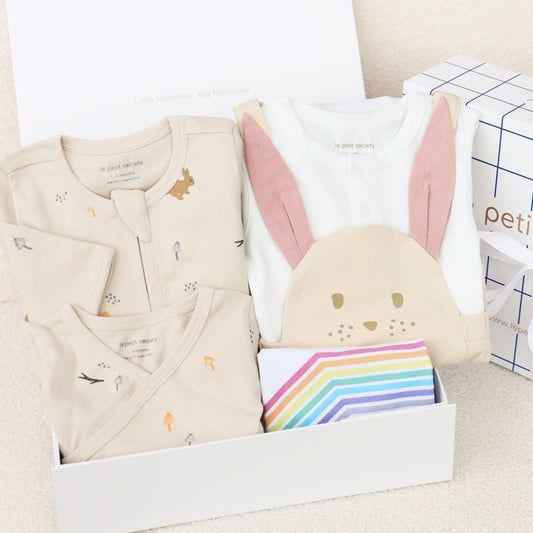 Little Milestones Set in Honey Bunny Serenade by Le Petit Society