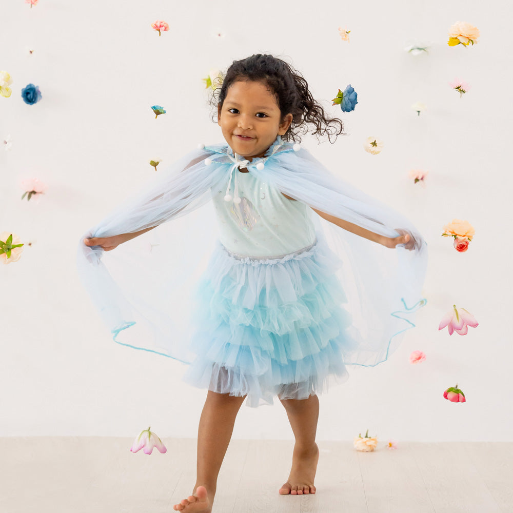 Party Series - Long Cape in Blue by Le Petit Society