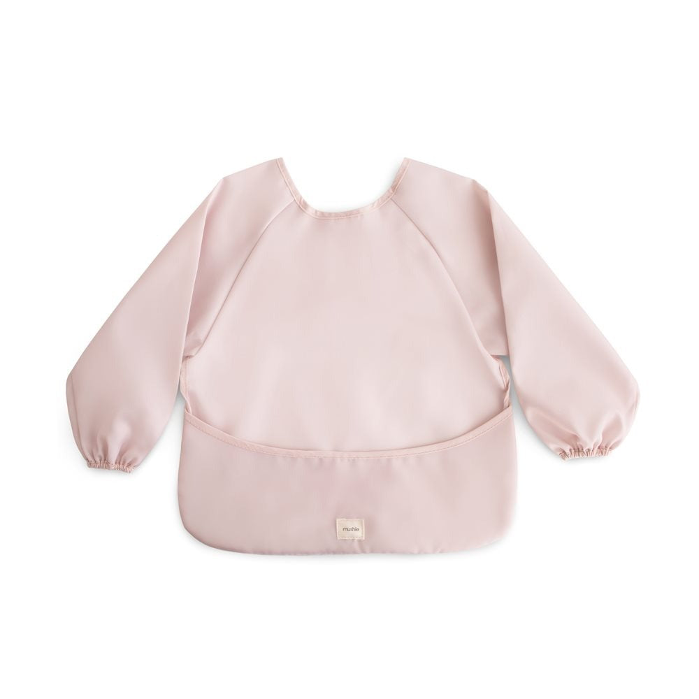 Long Sleeve Bib in Blush by Mushie