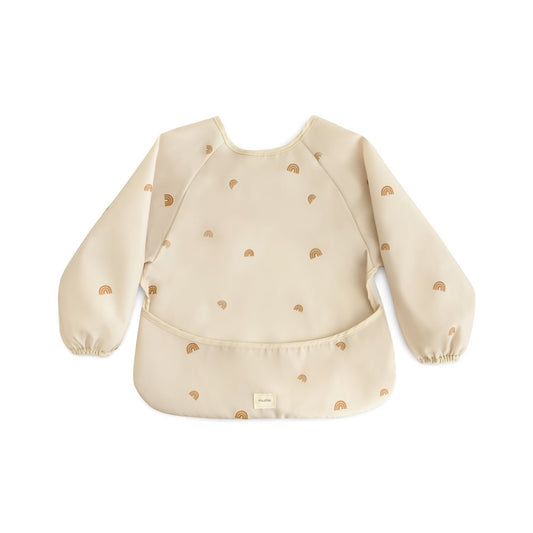 Long Sleeve Bib in Rainbows by Mushie