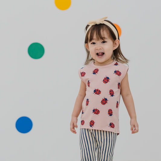 Made For Play - Kids Tank in Ladybug Print by Le Petit Society
