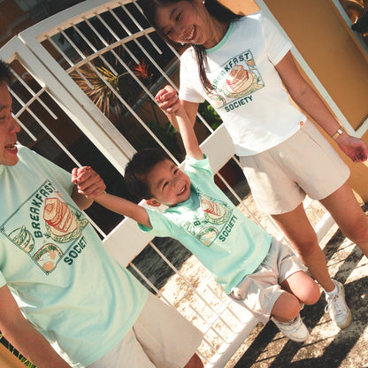 A Singapore Series - Breakfast Society Ladies/Teens Tee in White by Le Petit Society — image 2