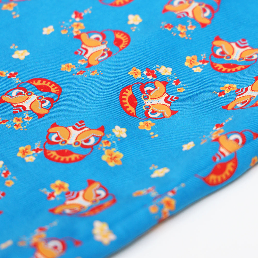 Lion Dance Series - Men’s Shirt in Blue (Personalisable) by Le Petit Society — image 6
