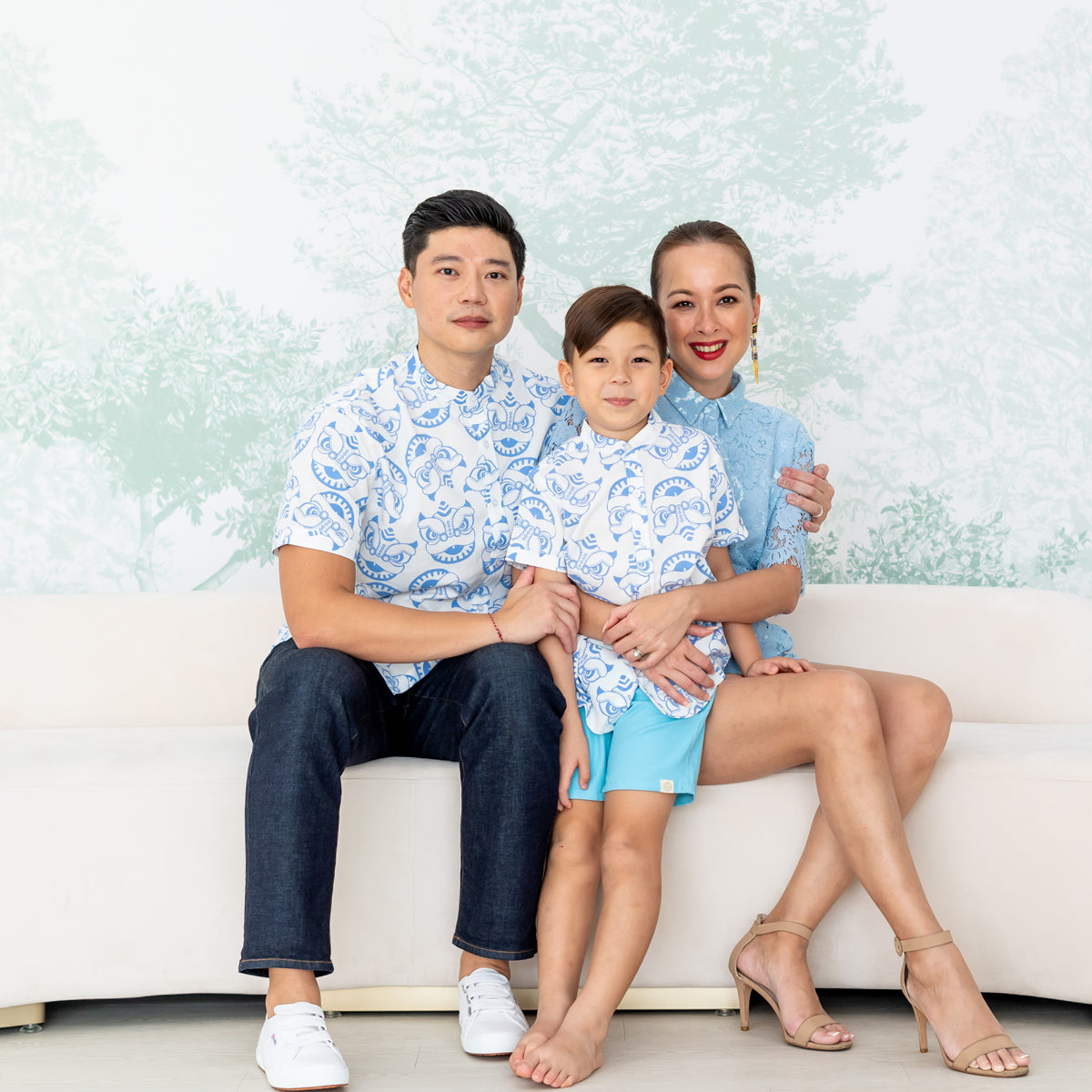 Lace Series - Ladies Blue Lace Shirt Romper by Le Petit Society — image 4