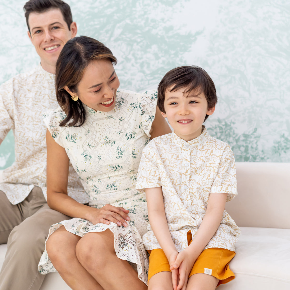 Spring Series - Boys Shirt in White (Personalisable) by Le Petit Society