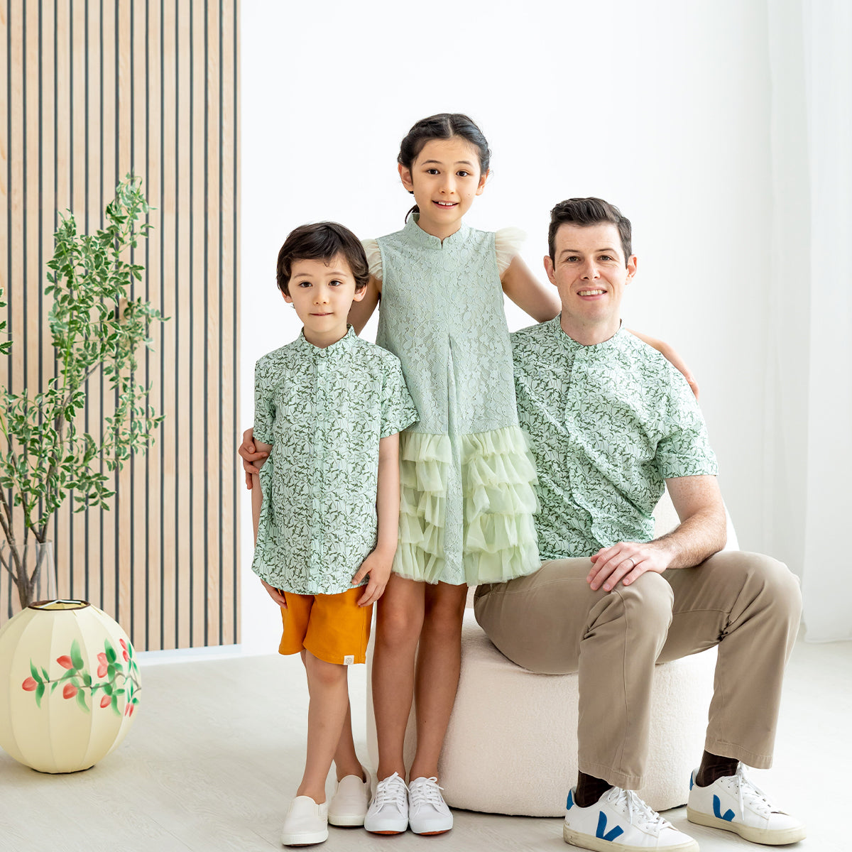 Spring Series - Girls Tiered Tulle Lace Dress in Sage by Le Petit Society — image 8