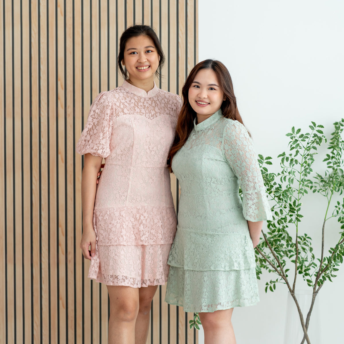 Spring Series - Ladies Bell Sleeve Lace Dress in Sage by Le Petit Society — image 10