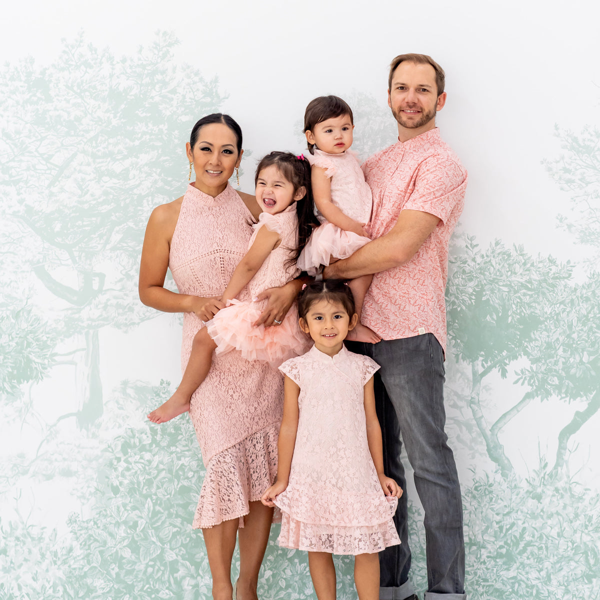 Spring Series - Ladies Halter Lace Dress in Pink by Le Petit Society — image 4