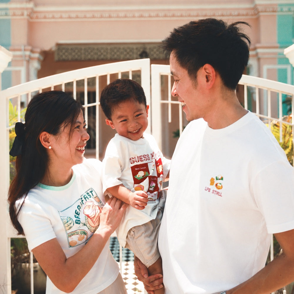 A Singapore Series - Fav Food Adult Tee in White by Le Petit Society — image 3