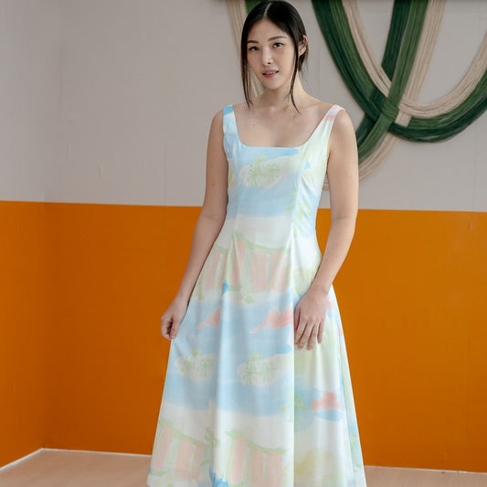 Heritage Series - Ladies Dress in MBS Watercolour Print by Le Petit Society