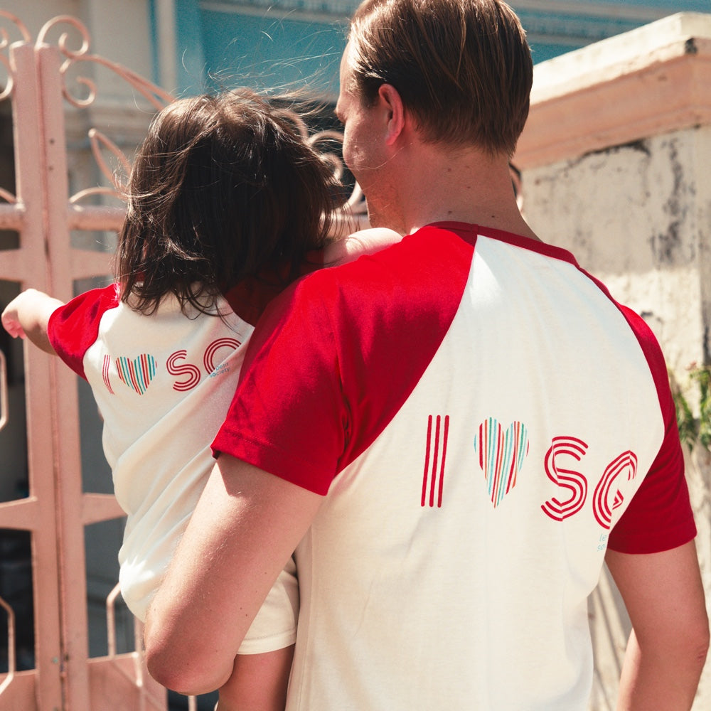 A Singapore Series in "I Love SG" Baby Raglan Romper by Le Petit Society — image 4