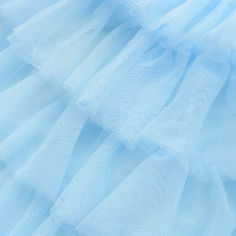 Ladies Maxi Tulle Skirt in Winter Blue by Le Petit Society — image 5