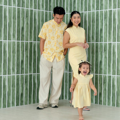 Lion Dance Series - Ladies Cheongsam in Yellow by Le Petit Society — image 4