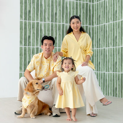 Lion Dance Series - Men's Shirt in Yellow (Classic Fit) by Le Petit Society — image 4