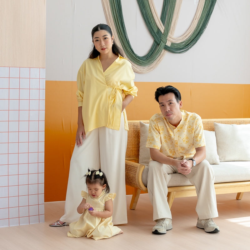 Lion Dance Series - Baby Girl Cheongsam in Yellow by Le Petit Society — image 7