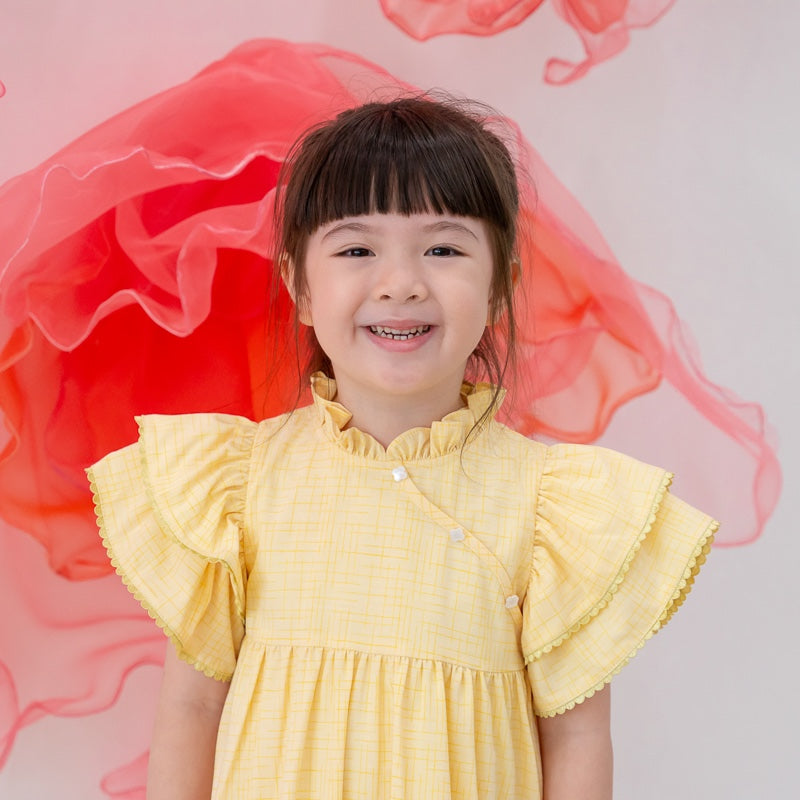 Lion Dance Series - Girls Cheongsam in Yellow by Le Petit Society — image 4