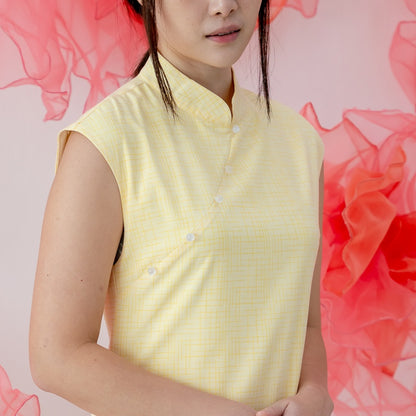 Lion Dance Series - Ladies Cheongsam in Yellow by Le Petit Society — image 6