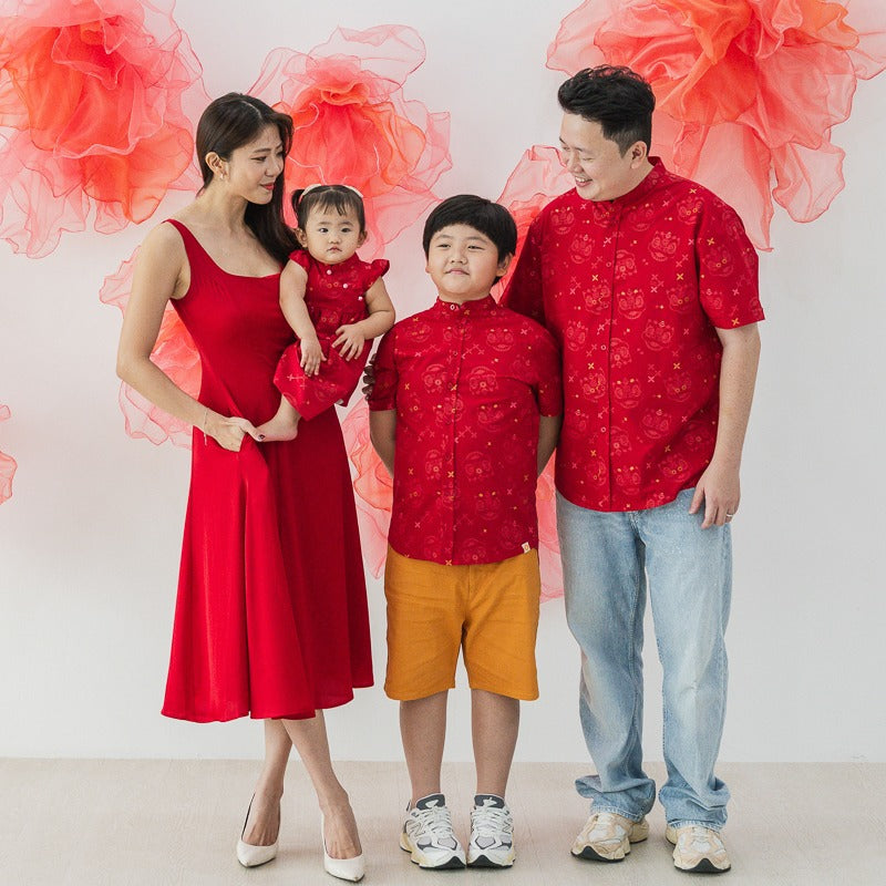 Lion Dance Series - Ladies Dress in Red by Le Petit Society — image 2