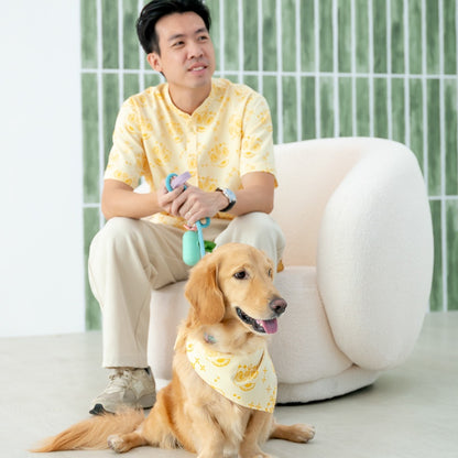 Lion Dance Series - Men's Shirt in Yellow (Classic Fit) by Le Petit Society — image 9