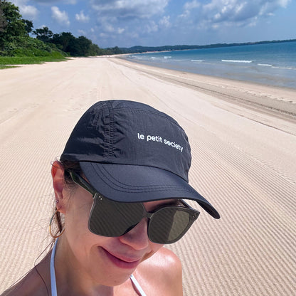 Logo Cap in Black (Adult) by Le Petit Society