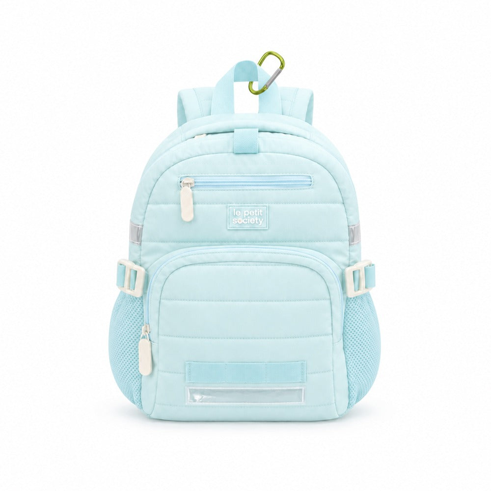 Mini Backpack - Ice Blue Puffer by Le Petit Society