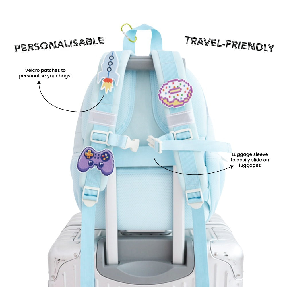 Mini Backpack - Ice Blue Puffer by Le Petit Society — image 8