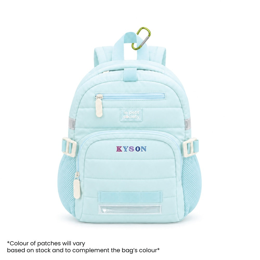 Mini Backpack - Ice Blue Puffer by Le Petit Society — image 2