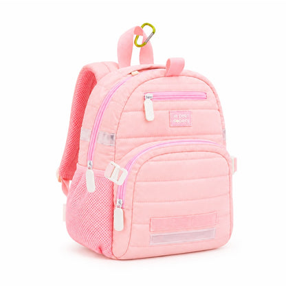 Mini Backpack - Marshmallow Pink Puffer by Le Petit Society — image 3