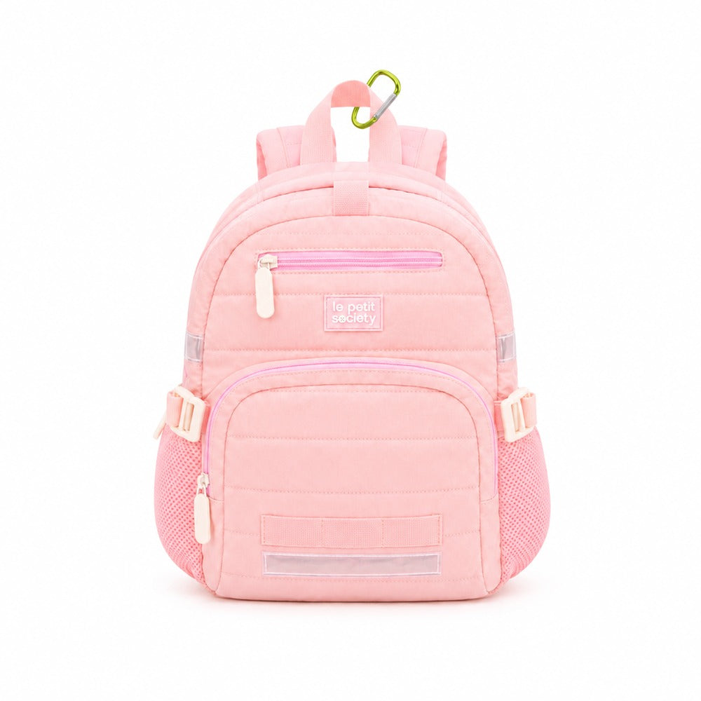 Mini Backpack - Marshmallow Pink Puffer by Le Petit Society