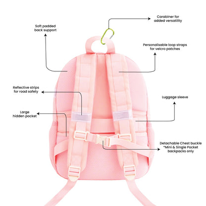 Mini Backpack - Marshmallow Pink Puffer by Le Petit Society — image 6