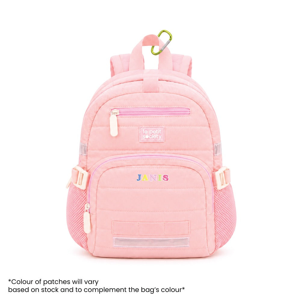 Mini Backpack - Marshmallow Pink Puffer by Le Petit Society — image 2