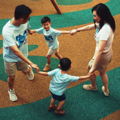 A Singapore Series - Nasi Society Kids Tee in Blue by Le Petit Society — image 4