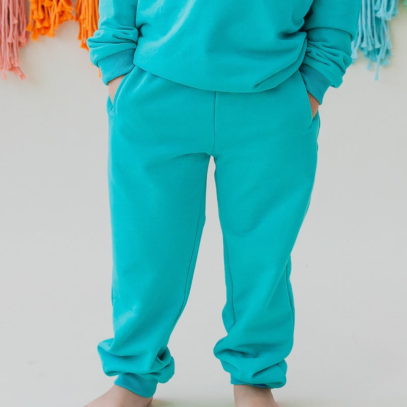 Zodiac Series - Kids Jogger Pants in Green by Le Petit Society
