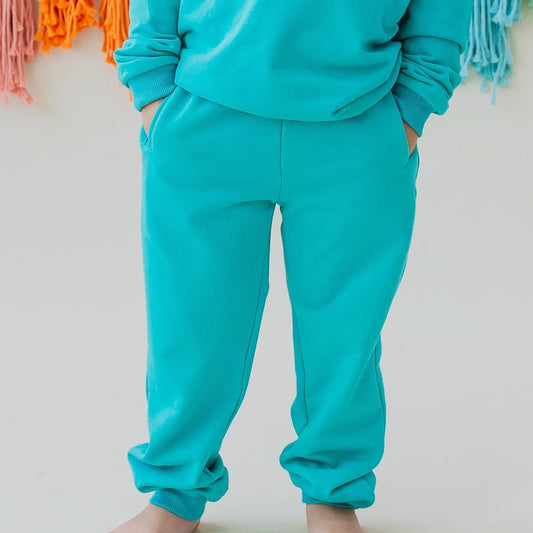 Zodiac Series - Kids Jogger Pants in Green by Le Petit Society