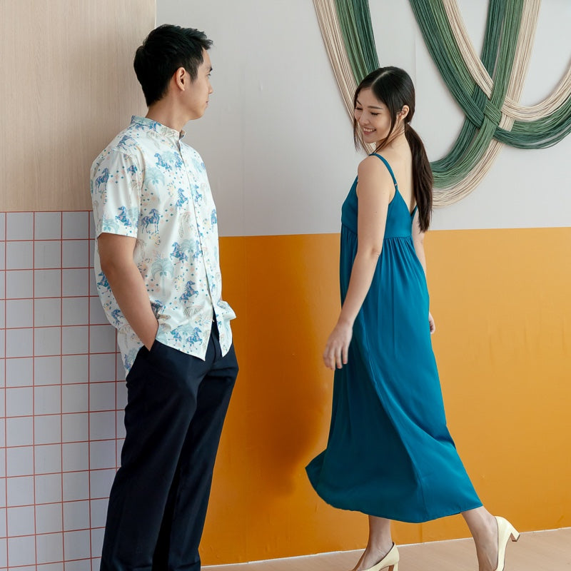 Zodiac Series - Ladies Dress in Teal by Le Petit Society — image 2