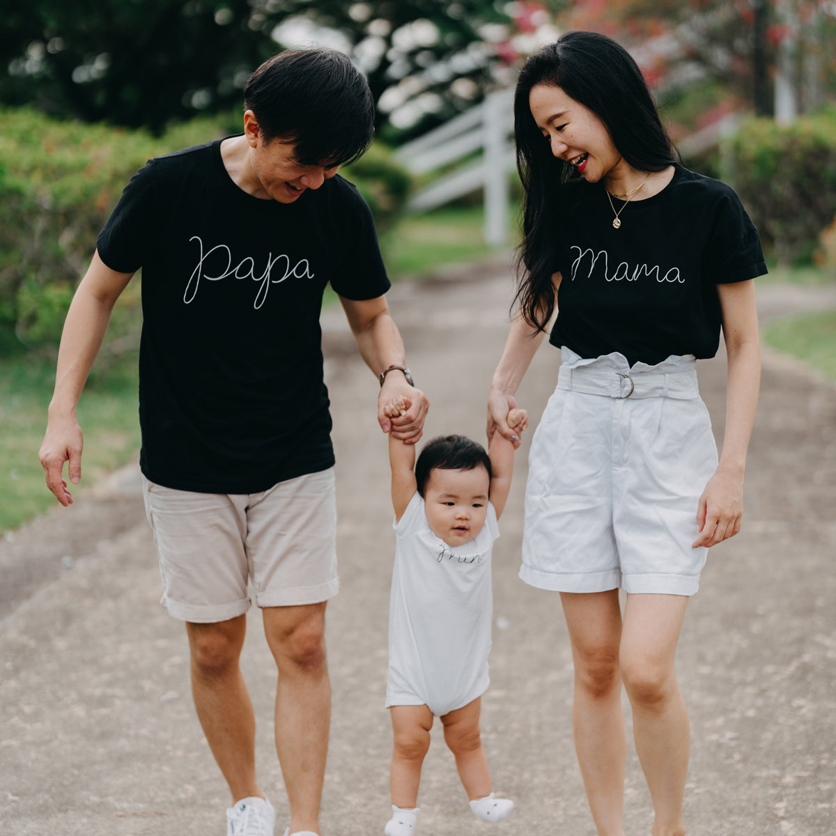 Family Tees - Papa Tee in Black by Le Petit Society — image 4