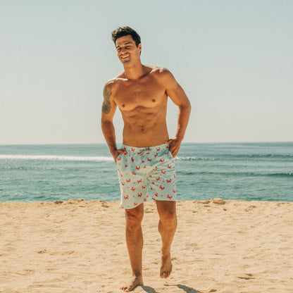 Swim Shorts in Crab Print (Adult) by Le Petit Society — image 8