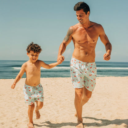 Swim Shorts in Crab Print (Adult) by Le Petit Society — image 2