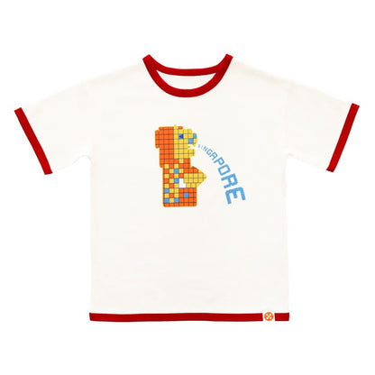 A Singapore Series - Merlion Kids Tee in Yellow by Le Petit Society — image 2